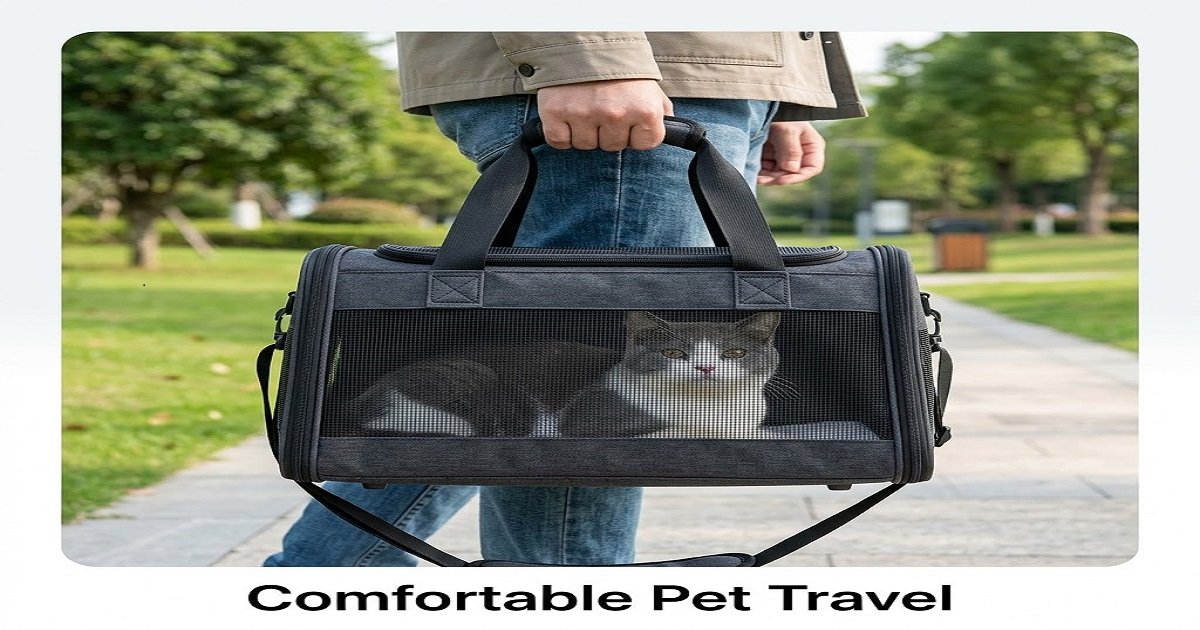 একটি বিড়ালকে বহন করার জন্য Comfortable Pet Travel Bag