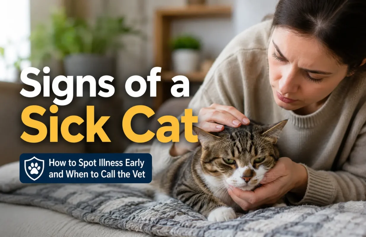 Caption: Learn the early warning signs of a sick cat — petfeedy.com