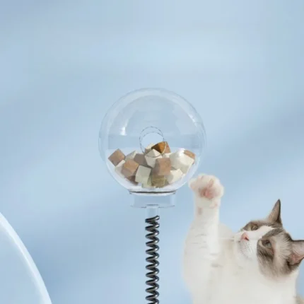 Cat Food Leaking Ball Toy 360 Turntable Slow Feeder