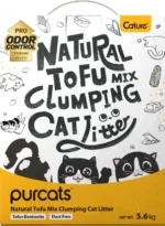 Cature Natural Mix Clumping Cat Litter Tofu, Bentonite and Wood 14L/5.6 kg
