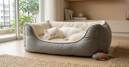 Exclusive Pet Nest Large 56x40x32cm cozy pet bed for cats