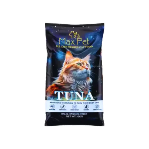 MaxPet cat food tuna 10kg pack for all life stages