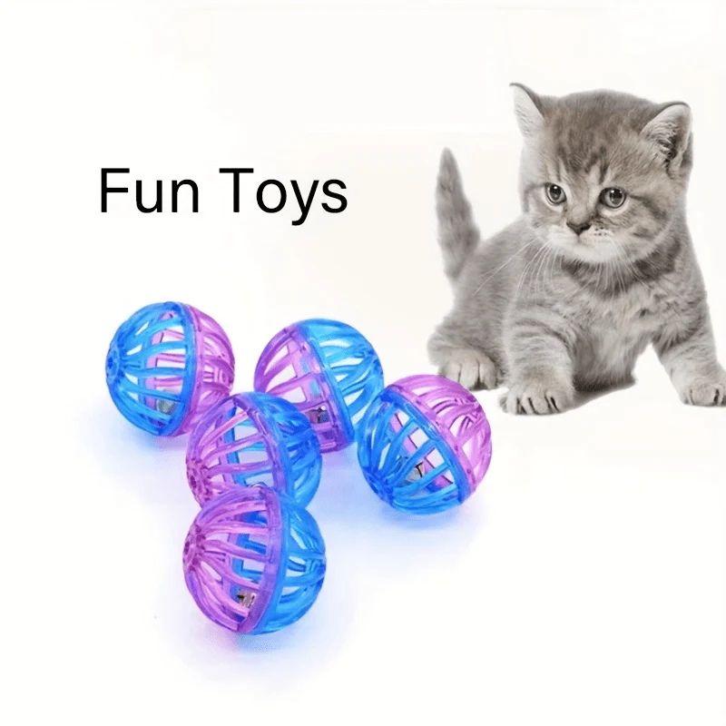 Purple Blue Hollow Cat Training Ball toy