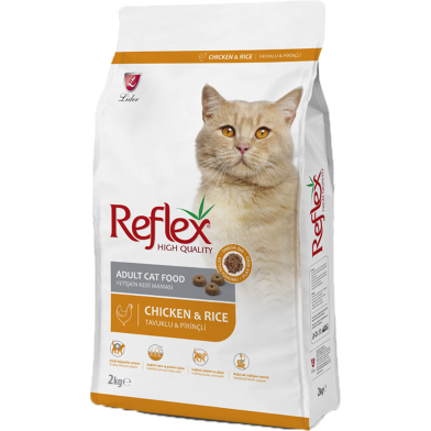 Reflex adult cat food Chicken and Rice Flavors best food in pet feedy