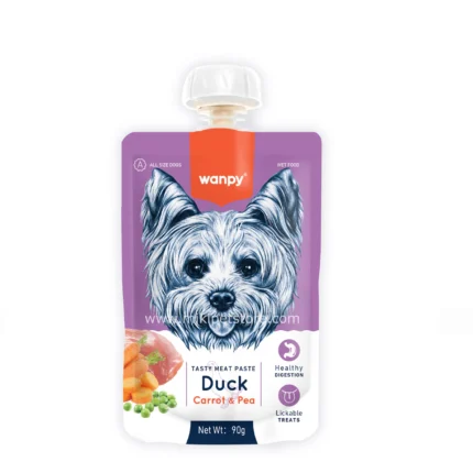 Wanpy Meat Paste Pouch | Duck Carrot & Pea | 90gm