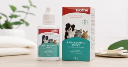 Bioline Ear Cleaning Drops 50ml for dogs cats and rabbits