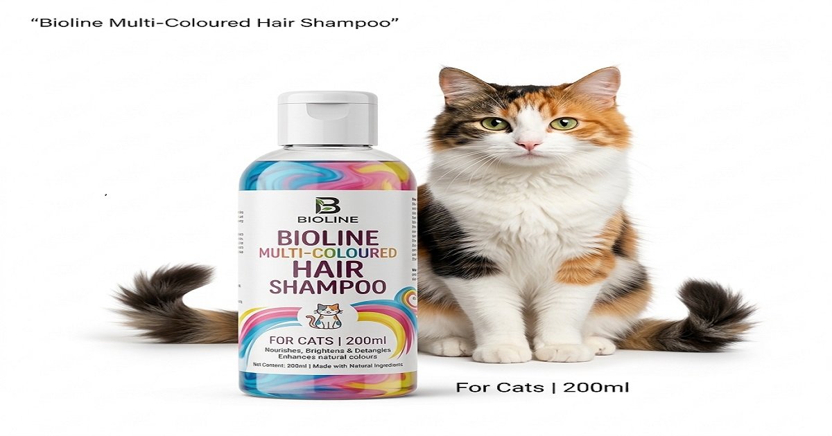 Bioline Multi-Coloured Hair Shampoo for Cats 200ml Bioline Multi-Coloured Hair Shampoo for Cats 200ml