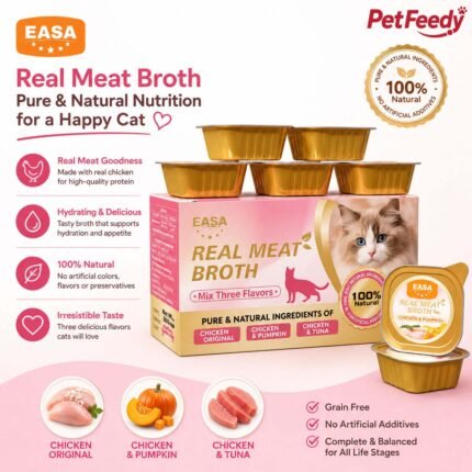 EASA Real Meat Broth Mix Three Flavors Cat Food