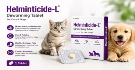 Helminticide-L Deworming Tablet for Cats and Dogs 1 Tablet