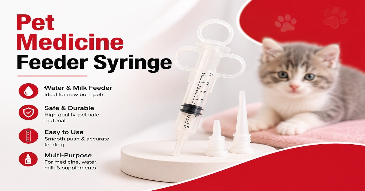 Pet Medicine Feeder Syringe | Water & Milk Feeder Pet medicine feeder syringe for water, milk, medicine and supplements