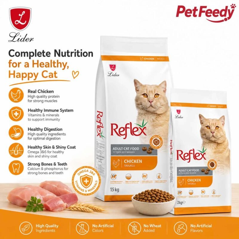 Reflex Adult Cat Food Chicken 15kg