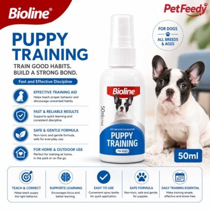 Bioline Puppy Training Spray for effective dog and puppy training