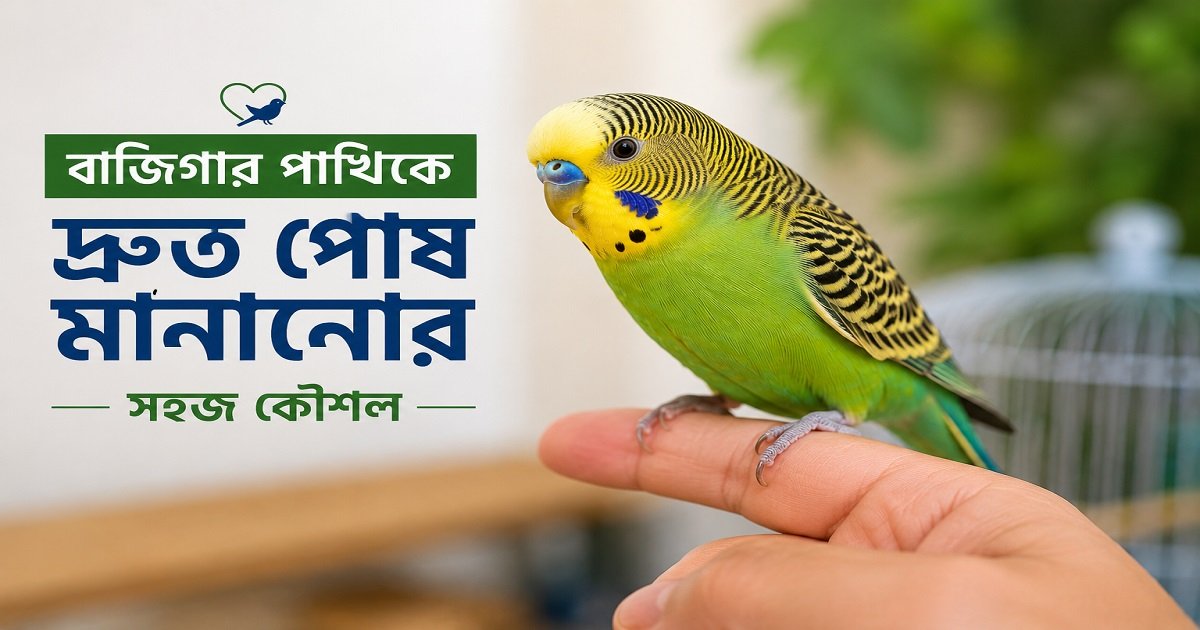 বাজিগার পাখি পোষ মানানোর সহজ উপায়