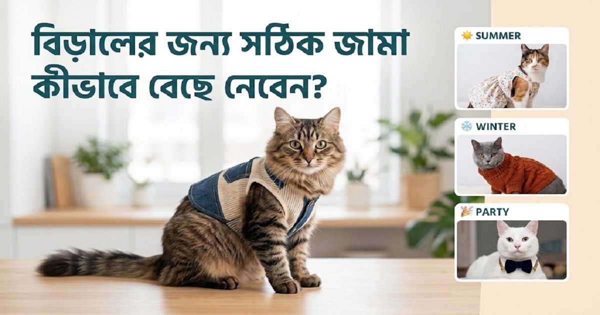 বিড়ালের জন্য সঠিক জামা বেছে নেওয়ার গাইড