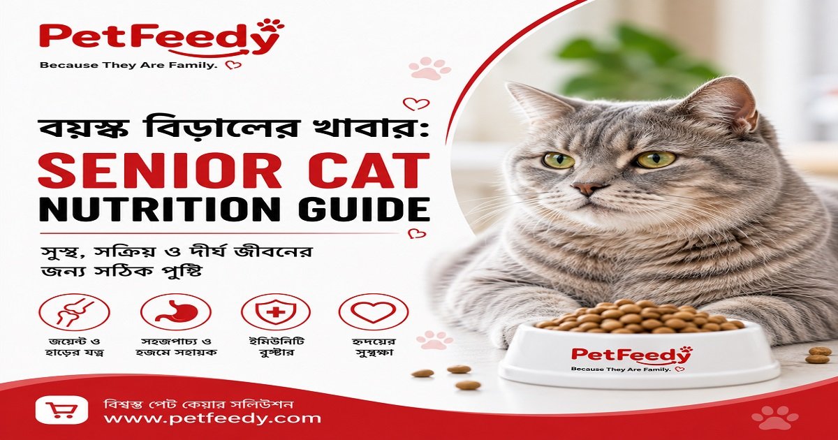 বয়স্ক বিড়ালের খাবার ও পুষ্টি সম্পর্কে Senior Cat Nutrition Guide